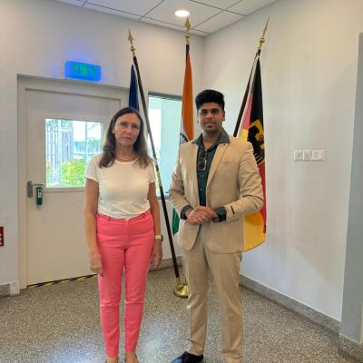 With Mrs. Michaela Küchler, the Consulate General of Germany, Chennai